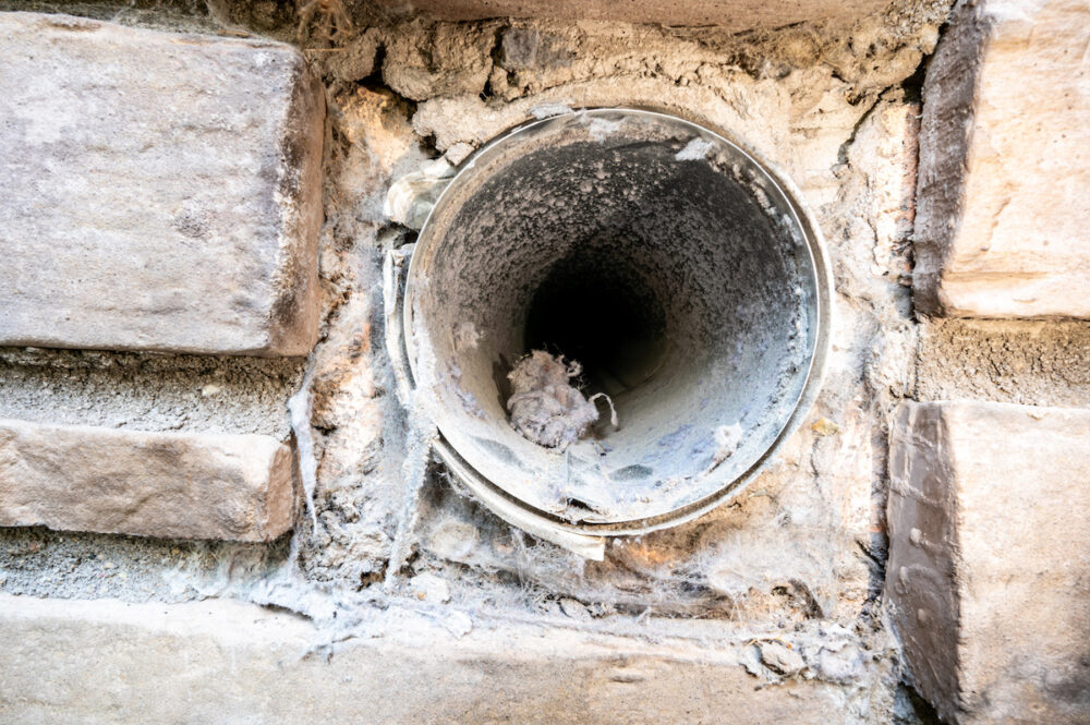 clogged dryer vent